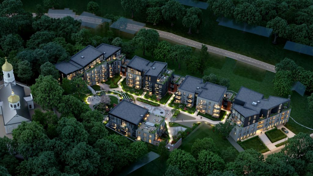 CITUS Tyzenhauz gyvenamųjų namų kvartalo vizualizacija