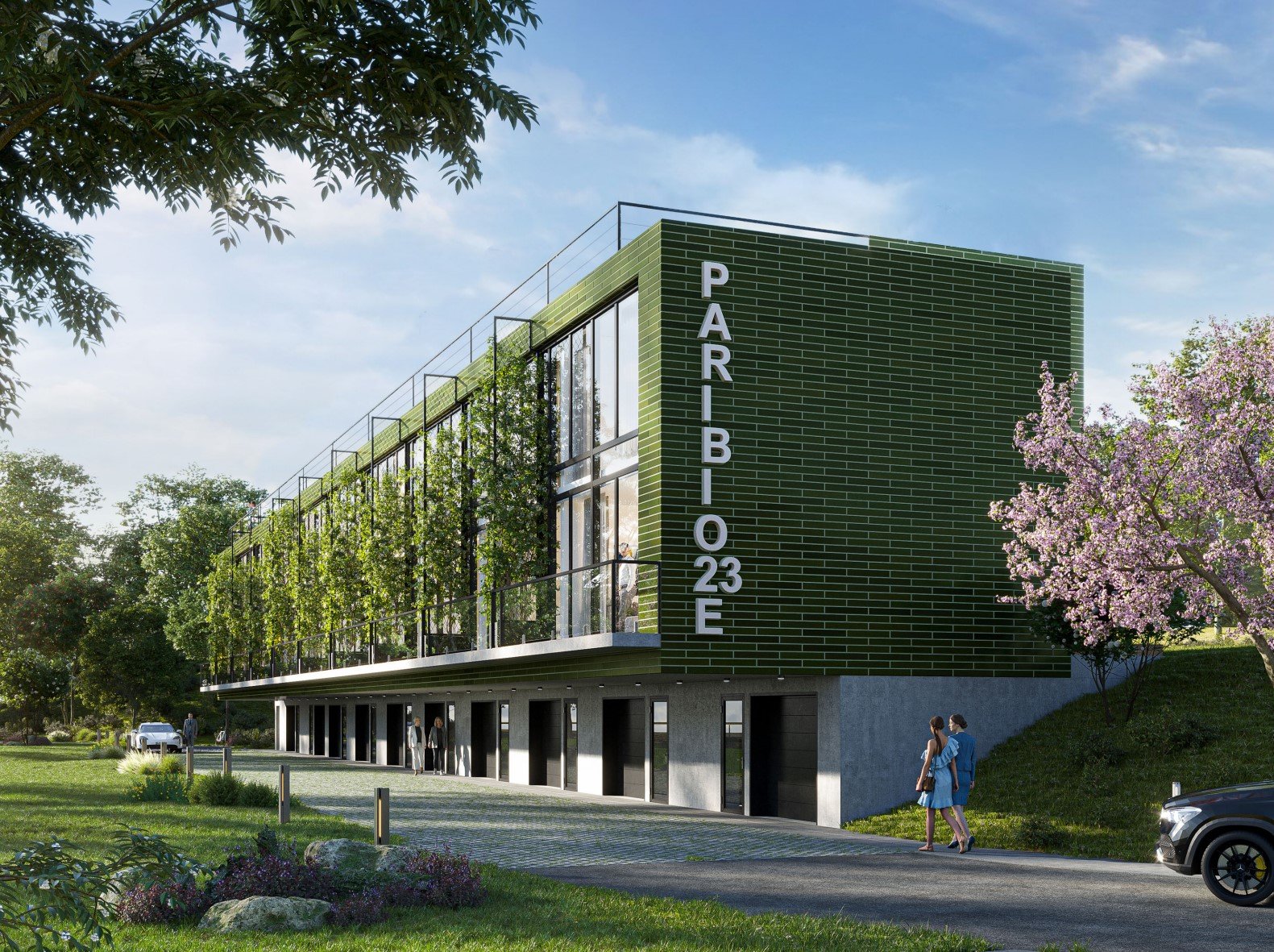 Royal One sublokuotų namų Paribio g. 23E vizualizacija